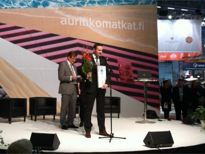 Direktor Predstavnstva  HTZ-a u Skandinaviji, Paul Sikic i direktor sajma Christer Haglund